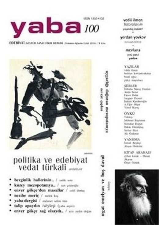 Yaba Edebiyat Dergisi Sayı: 100 Temmuz-Ağustos-Eylül 2016 | Yaba Dergisi Yayınları (Ciltsiz)