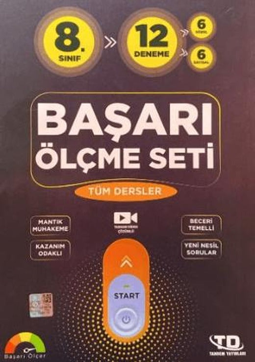 8. Sınıf Tüm Dersler Başarı Ölçme Seti 12 Deneme Sınavı