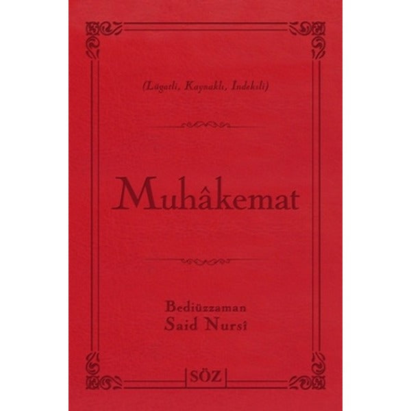 Muhakemat (Büyük Boy - İki Renkli) | Söz Basım Yayın (Ciltli)