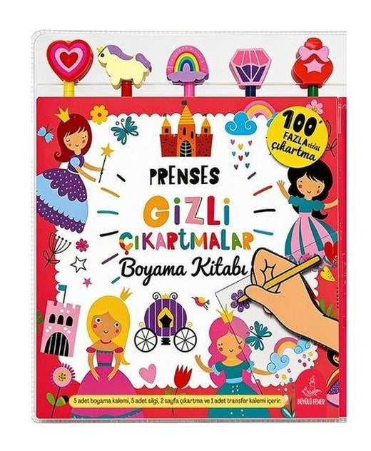 Prenses Gizli Çıkartmalar Boyama Kitabı | Büyülü Fener (İnce Kapak)