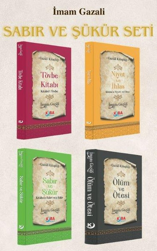 İmam Gazali Sabır ve Şükür Seti - 4 Kitap Takım | Kuba Yayınları (İnce Kapak)