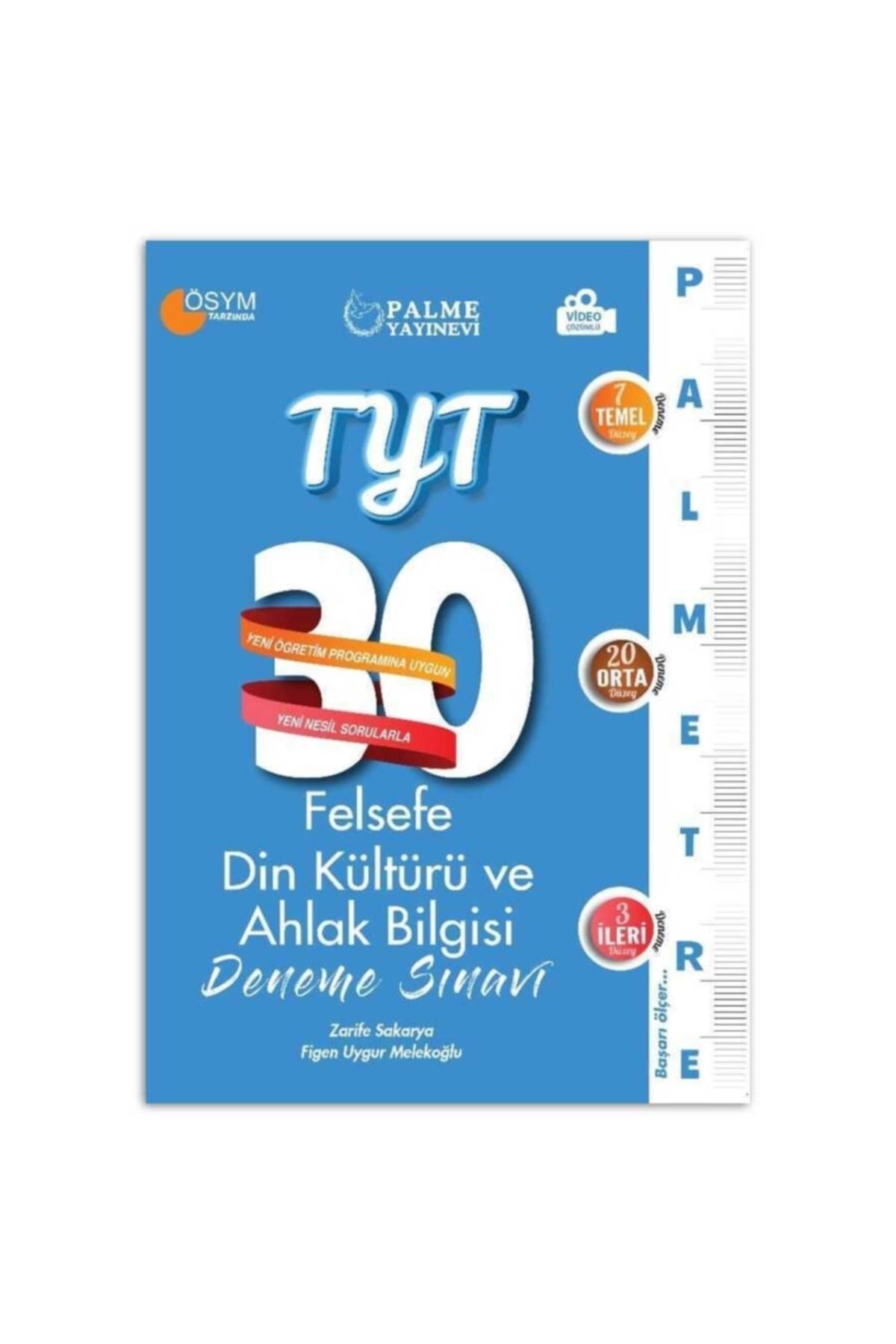 Palme YKS TYT Felsefe Din Kültürü ve Ahlak Bilgisi 30 Deneme Sınavı