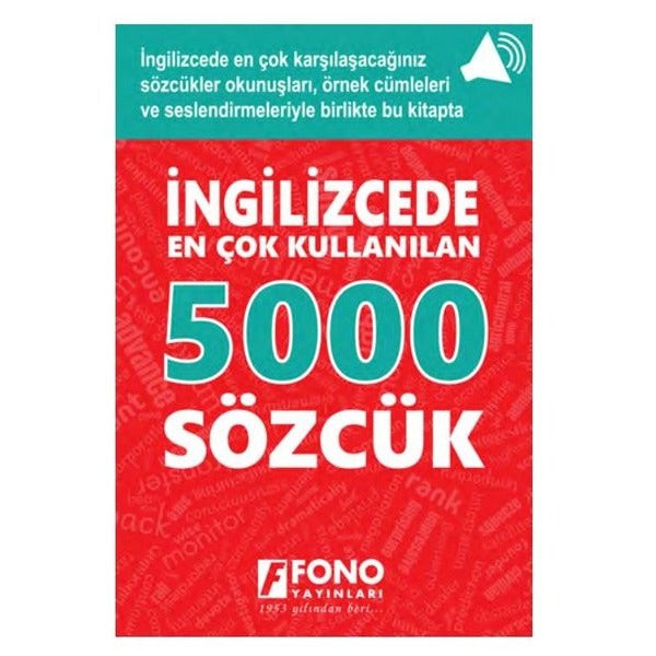 İngilizcede En Çok Kullanılan 5000 Sözcük | Fono Yayınları (İnce Kapak)