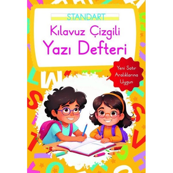 Kılavuz Çizgili Yazı Defteri Küçük Boy - Turuncu