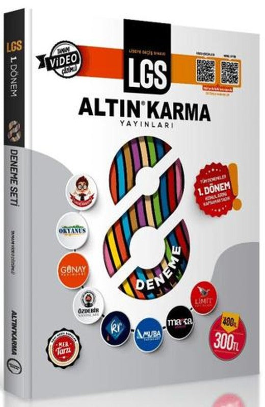 LGS 1. Dönem 8 Deneme | Altın Karma Yayınları (Ciltsiz)