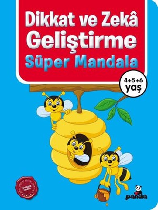 Dikkat ve Zeka Geliştirme: Süper Mandala 4 5 6 Yaş | Panda