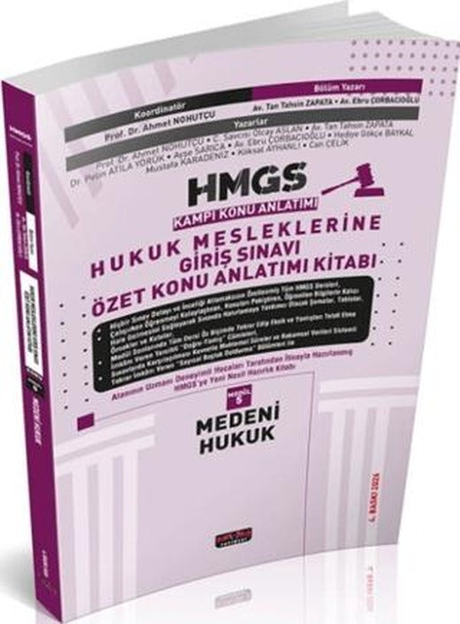 2026 HMGS Özet Medeni Hukuk Konu Anlatımı | Savaş Yayınevi (Ciltsiz)