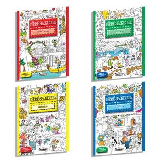 Gizli Olanı Bul Seti - 4 Kitap Takım | Teleskop Popüler Bilim