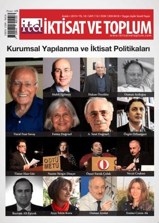 İktisat ve Toplum Dergisi Sayı: 110 Aralık 2019 | İktisat ve Toplum Dergisi (Ciltsiz)
