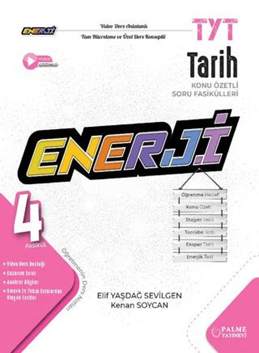 TYT Enerji Tarih Konu Özetli Soru Fasikülleri (4 Fasikül) | Palme Yayınları (Ciltsiz)