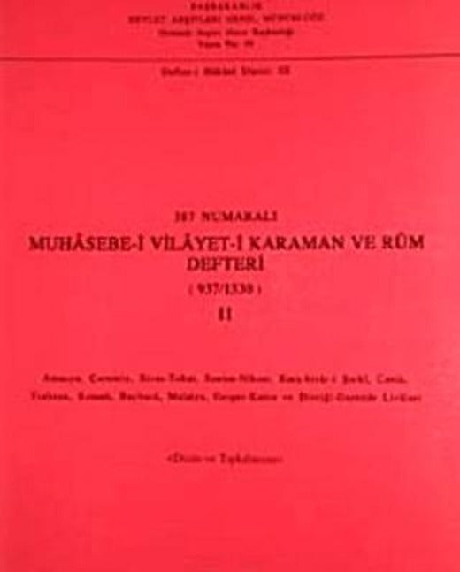 387 Numaralı Muhasebe-i Vilayet-i Karaman ve Rum Defteri (937-1530) - 2 | Devlet Arşivleri Genel Müdürlüğü (Ciltsiz)