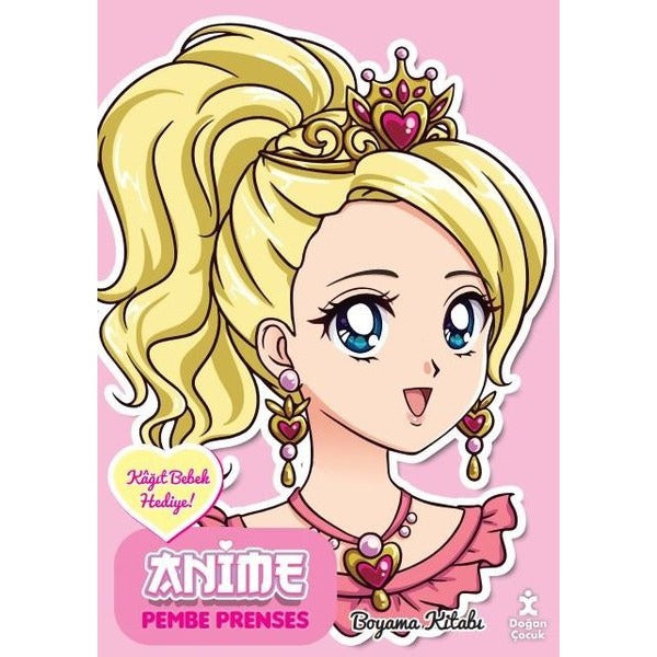 Anime Pembe Prenses Boyama Kitabı | Doğan Çocuk (İnce Kapak)