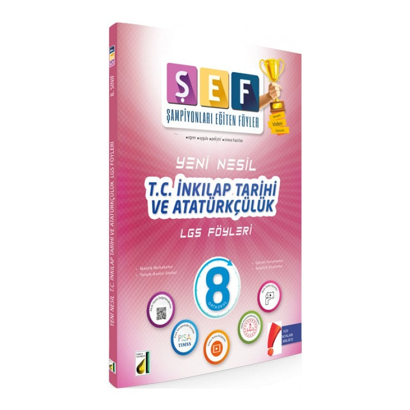 Yeni Nesil  T.C. İnkılap Tarihi ve Atatürkçülük 8. Sınıf LGS Föyleri | Damla Yayınevi (İnce Kapak)
