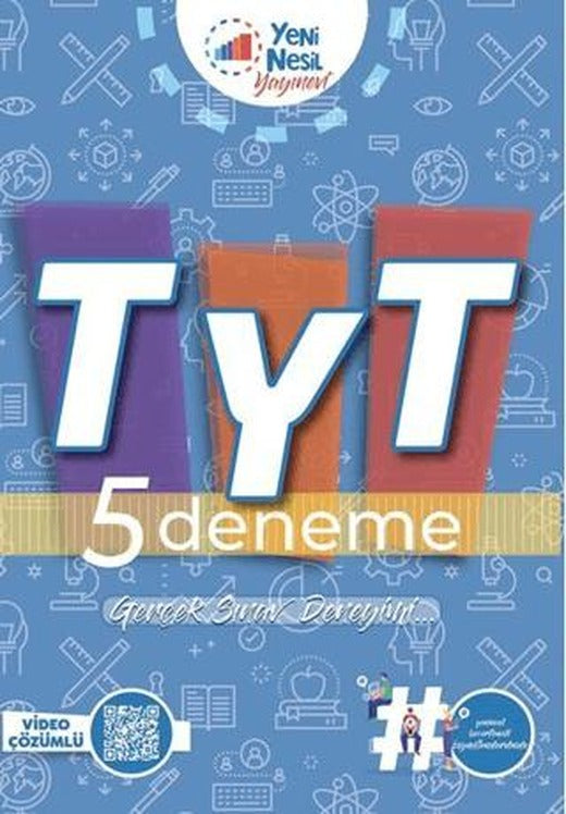 Yeni Nesil Yks Tyt 5 Deneme Sınavı Video Çözümlü | Yeni Nesil Yayınevi (Ciltsiz)