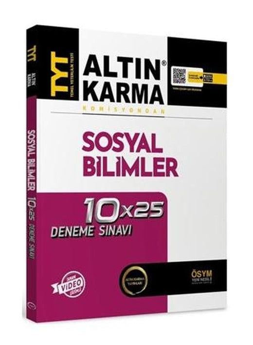 YKS TYT Sosyal Bilimler Deneme Video Çözümlü | Altın Karma Yayınları (Ciltsiz)