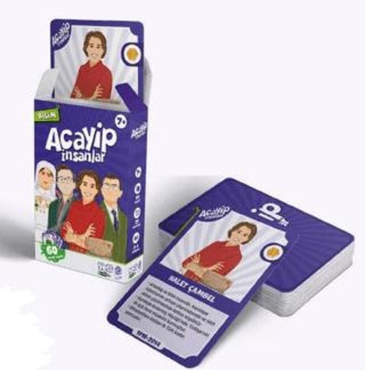 Acayip İnsanlar Kart Oyunu - Bilim | YETİ (Yeşilay Eğitim Tamamlayıcı İçerikler) (Ciltsiz)