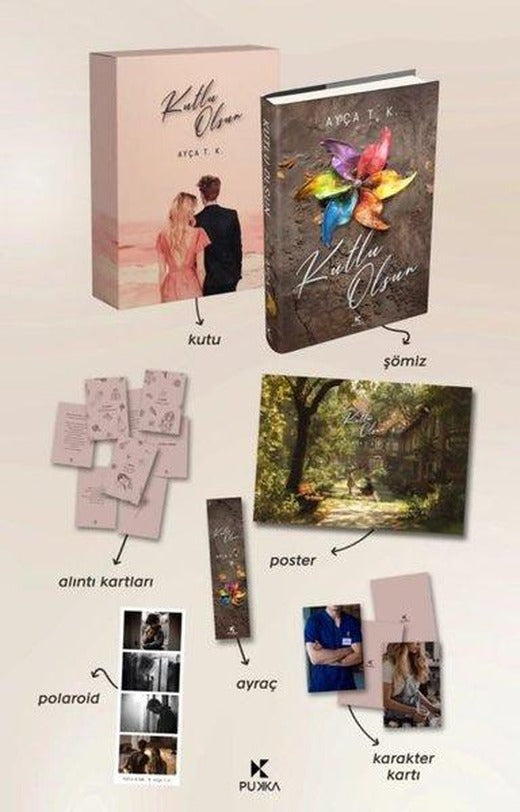 Kutlu Olsun Kutulu Seti - Poster Ayraç Polaroid Karakter ve Alıntı Kartları Hediyeli | Pukka Yayınları (Ciltli)