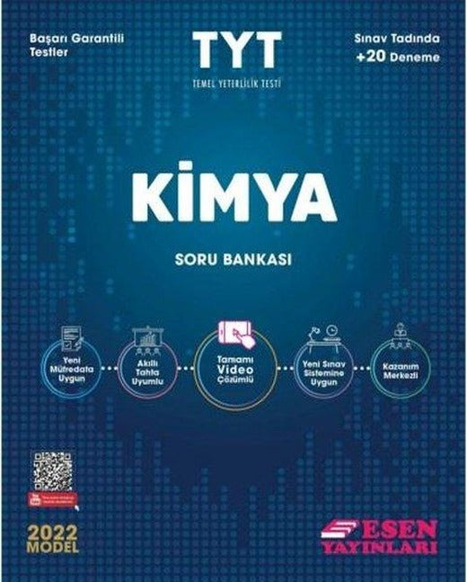 2022 TYT Kimya Soru Bankası | Esen Yayıncılık - Eğitim (İnce Kapak)