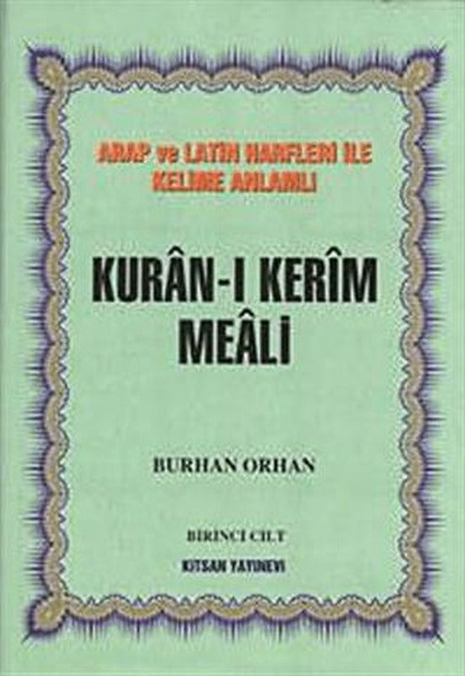 Kuran-ı Kerim Meali 4 Cilt Takım Arap ve Latin Harfleri ile Kelime Anlamlı