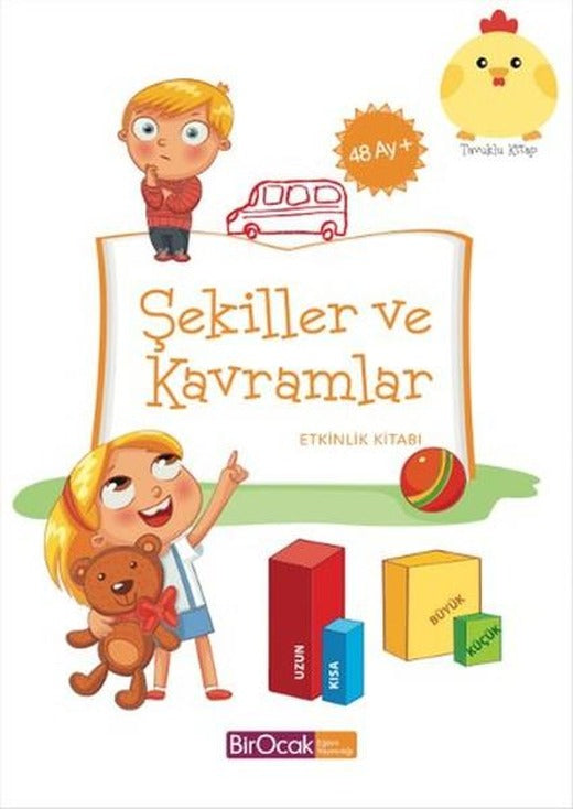 Şekiller ve Kavramlar Etkinlik Kitabı - 48 Ay | Bir Ocak Yayınları - Çocuk Kitapları Dizisi (İnce Kapak)