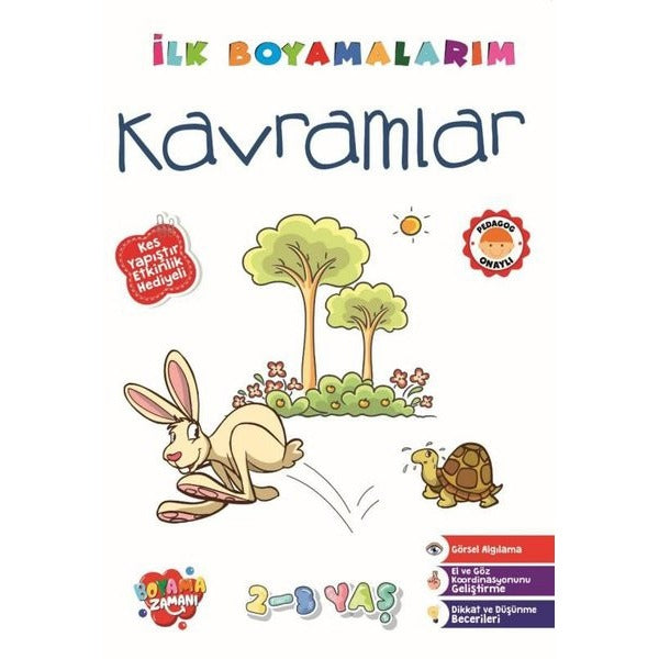 İlk Boyamalarım - Kavramlar | Boyama Zamanı (Ciltsiz)
