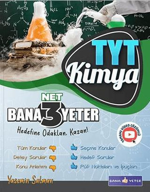 TYT Kimya 3 Net Bana Yeter | Bana Yeter Yayınları (Ciltsiz)