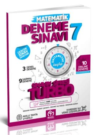 7. Sınıf Matematik Sınavın Şifresi Turbo 3 Genel 9 Sarmal Deneme Sınavı Model Eğitim Yayınları | Model Eğitim Yayıncılık (Ciltsiz)  - Resim 1