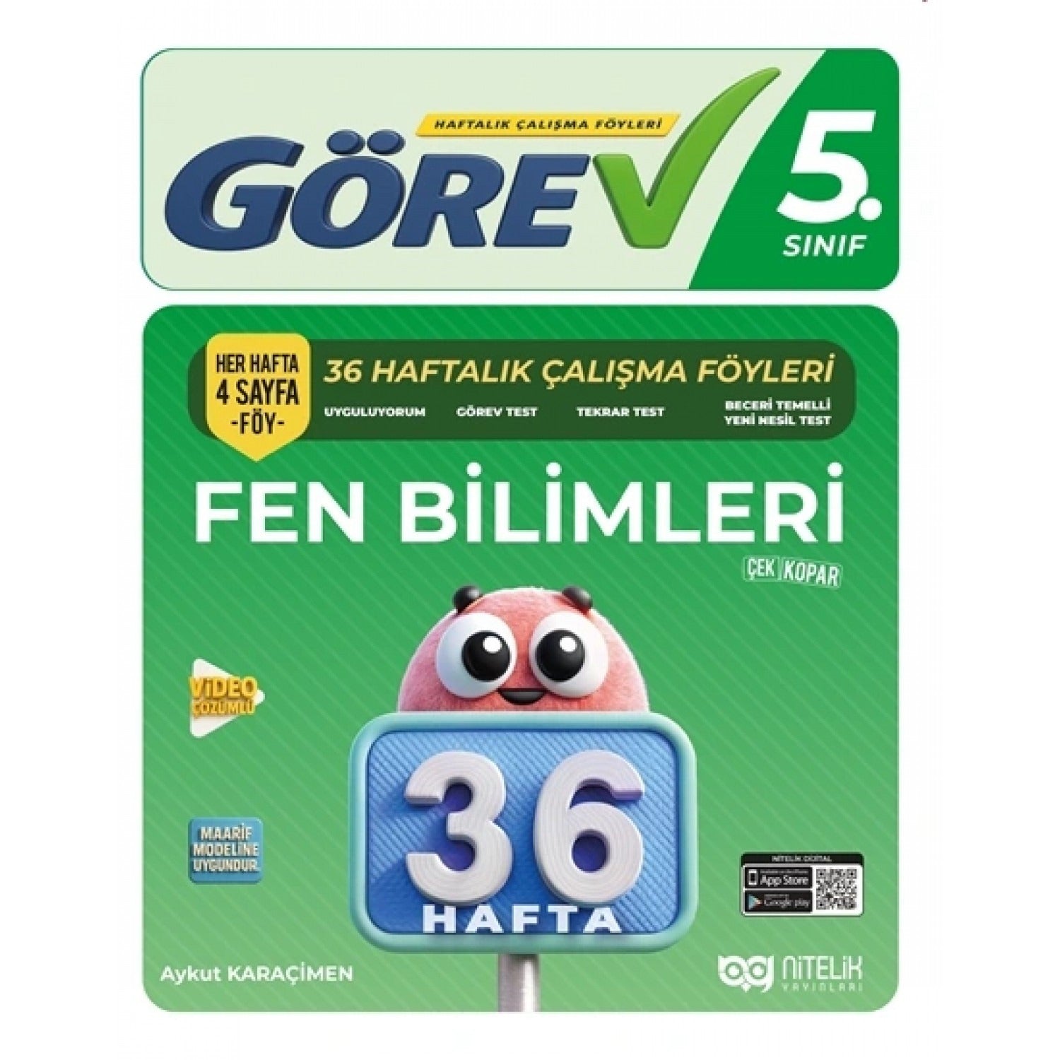 5. Sınıf Görev Fen Bilimleri 36 Hafta Çalışma Föyleri