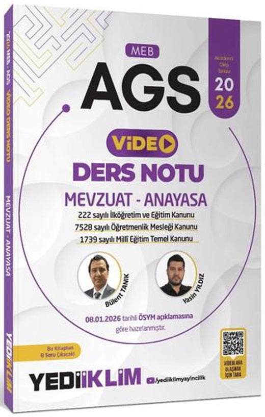 2026 MEB AGS Mevzuat ve Anayasa Video Anlatımlı Ders Notu