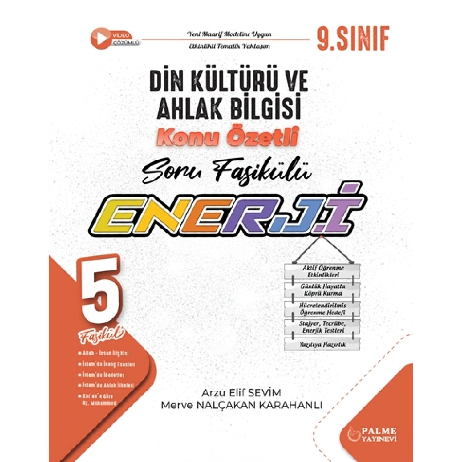 9. Sınıf Enerji Din Kültürü ve Ahlak Bilgisi Konu Özetli Soru Fasikülleri (5 Fasikül)