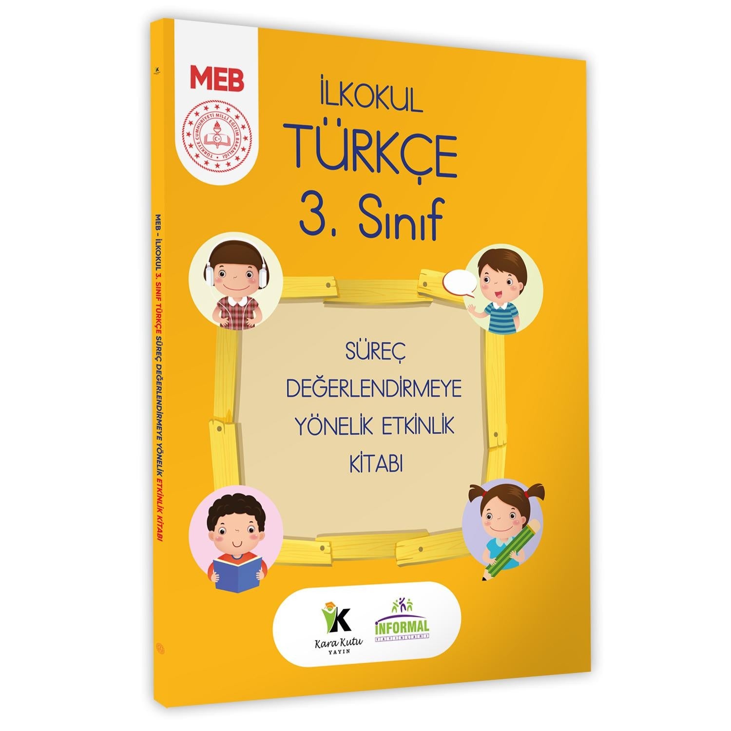 2025 MEB İlkokul 3. Sınıf Türkçe Süreç Değerlendirmeye Yönelik Etkinlik Kitabı
