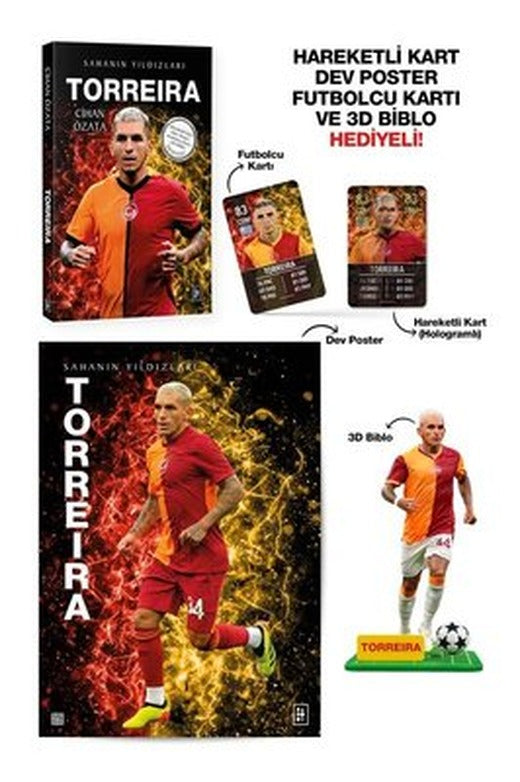 Torreira - Sahanın Yıldızları - Hareketli Kart - Dev Poster - Futbolcu Kartı ve 3D Biblo Hediyeli! | Parodi Yayınları (İnce Kapak)