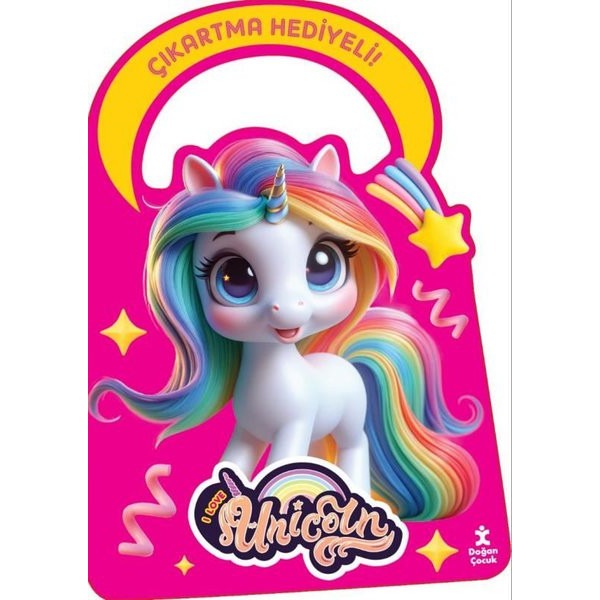 Unicorn Işıltılı Çantam Boyama Kitabı | Doğan Çocuk (İnce Kapak)