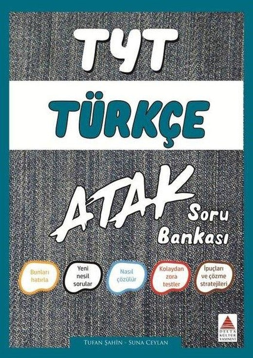 TYT Türkçe Soru Bankası Atak | Delta Kültür-Eğitim (İnce Kapak)