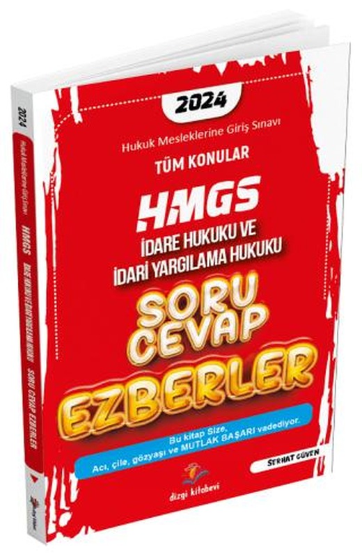 HMGS İdare Hukuku ve İdari Yargılama Hukuku Soru Cevap Ezberler | Dizgi Kitap (Ciltsiz)