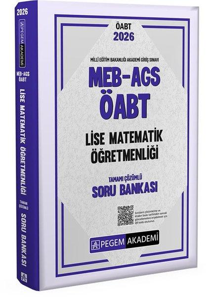 2026 MEB AGS ÖABT Lise Matematik Öğretmenliği Tamamı Çözümlü Soru Bankası | Pegem Akademi Yayıncılık (İnce Kapak)  - Resim 1