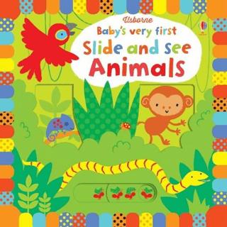 Baby's Very First Slide and See Animals | Usborne (Ciltli)  - Resim 1
