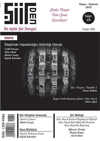 Şiirden İki Aylık Şiir Dergisi Sayı: 29 | Şiirden Yayıncılık (Ciltsiz)  - Resim 1