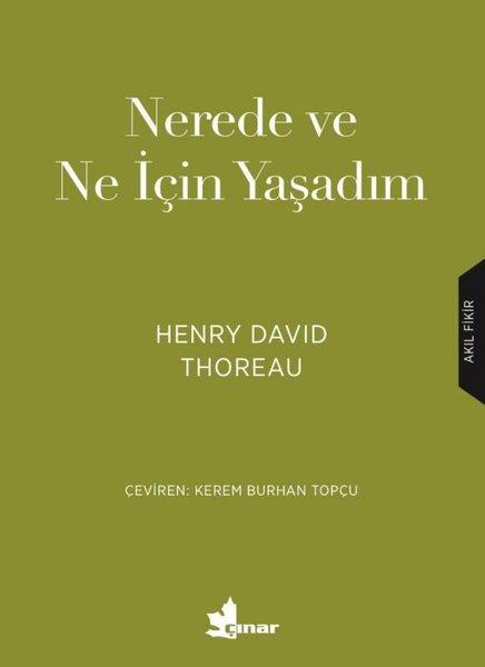 Nerede ve Ne için Yaşadım | Çınar Yayınları (İnce Kapak)  - Resim 1