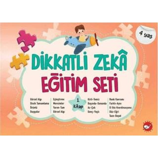 Dikkatli Zeka Eğitim Seti 1. Kitap (4 Yaş)