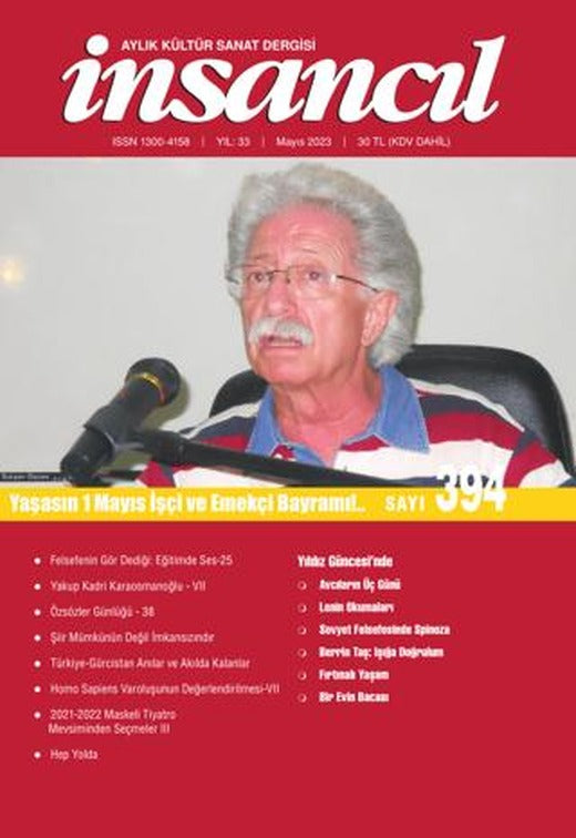 İnsancıl Aylık Kültür ve Sanat Dergisi Sayı: 394 Mayıs - 2023 | İnsancıl Dergisi Yayınları (Ciltsiz)