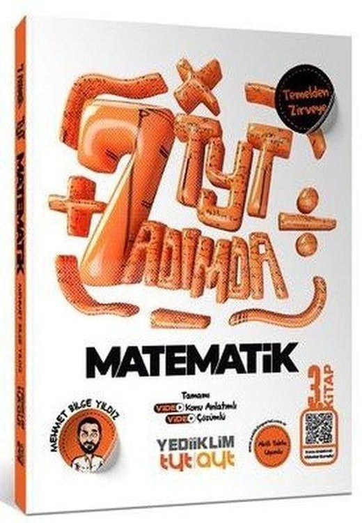 Yedi Adımda Temelden Zirveye TYT Matematik Tamamı Video Konu Anlatımlı ve Tamamı Video Çözümlü Soru | Yediiklim Yayınları (İnce Kapak)