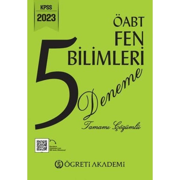 2025 MEB AGS ÖABT Fen Bilimleri Öğretmenliği Tamamı Çözümlü 5 Deneme | Öğreti Akademi (Ciltsiz)