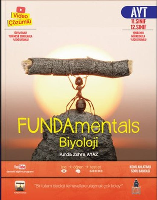 FUNDAmentals Biyoloji AYT Konu Anlatımlı Soru Bankası | FUNDAmentals (İnce Kapak)