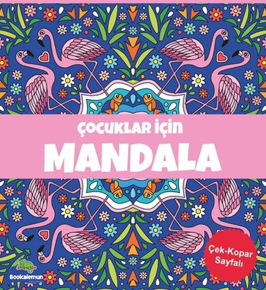 Çocuklar İçin Mandala - Lacivert | Leopar Yayınları (İnce Kapak)