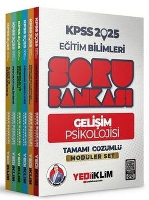 2025 KPSS Eğitim Bilimleri Tamamı Çözümlü Modüler Set Soru Bankası | Yediiklim Yayınları (İnce Kapak)