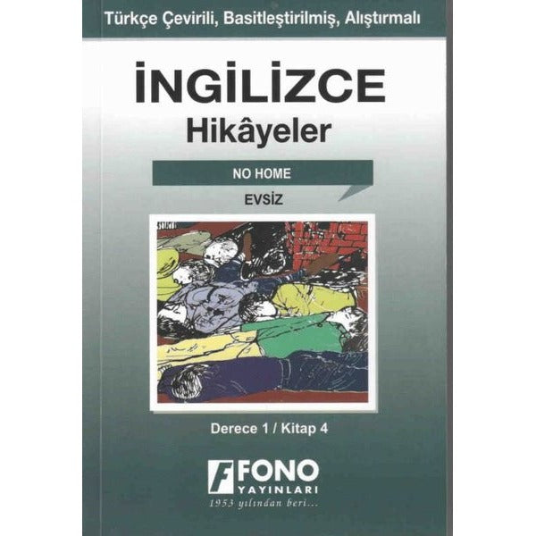 Evsiz-İngilizce Hikayeler Derece 1 Kitap 4 | Fono Yayınları (İnce Kapak)