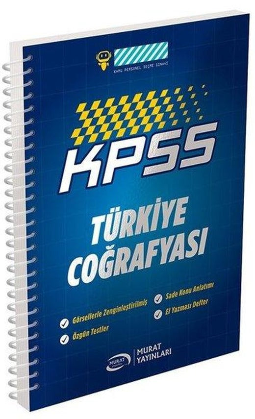 KPSS Türkiye Coğrafyası Defteri | Murat Yayınları (İnce Kapak)