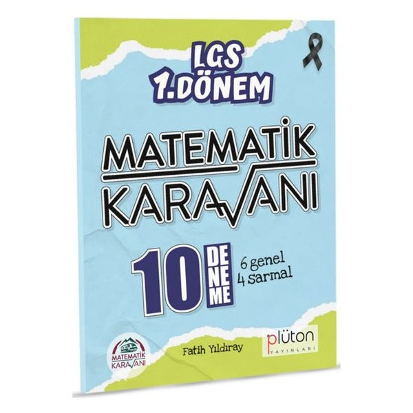 LGS 1. Dönem Matematik Karavanı 10 Deneme Sınavı | Plüton Yayınları-Eğitim (İnce Kapak)