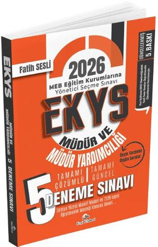 2026 MEB EKYS Müdür ve Müdür Yardımcılığı 5 Deneme Çözümlü | Dizgi Kitap (Ciltsiz)